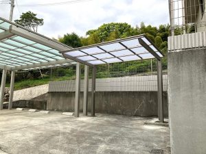 サイクルポート（駐輪場）の新設／淡路島／淡路市／Ｏ様邸