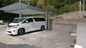 サイクルポート（駐輪場）の新設／淡路島／淡路市／Ｏ様邸