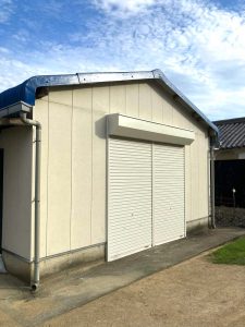倉庫シャッターの交換／淡路島／淡路市／Ｋ様邸