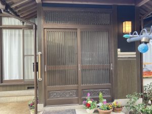 玄関のリフォーム（玄関引戸の交換）／淡路島／淡路市／Ｙ様邸