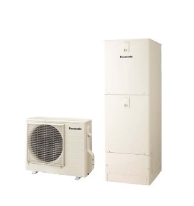 パナソニック：エコキュート【HE-NS37LQS】３７０㍑　年間給湯保温効率3.3　ｴｺｷｭｰﾄ→ｴｺｷｭｰﾄに取替　フルオート　リモコン付　脚カバー別　