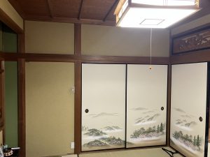 壁の塗り替えと床の重ね張りで和モダンテイストのお家に／淡路島／淡路市