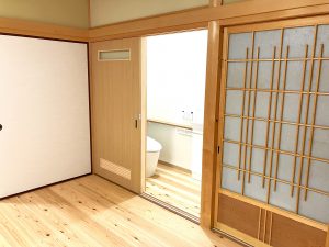 現代的な和モダンの空間へリノベーション／淡路島／洲本市