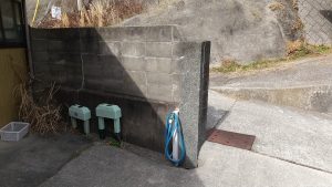 重厚感ある和風門柱と安全性重視のブロック塀｜外構リフォームで住まいの品格向上／淡路島／淡路市